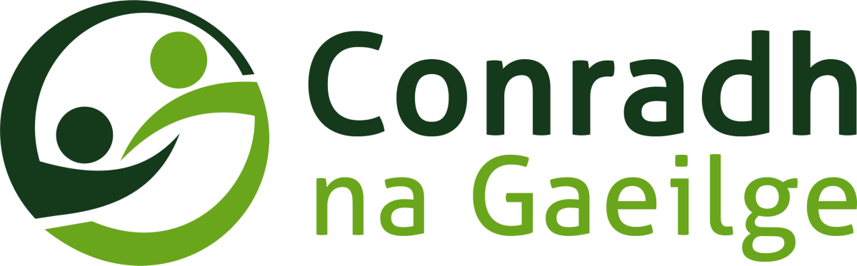 Conradh na Gaeilge text and logo