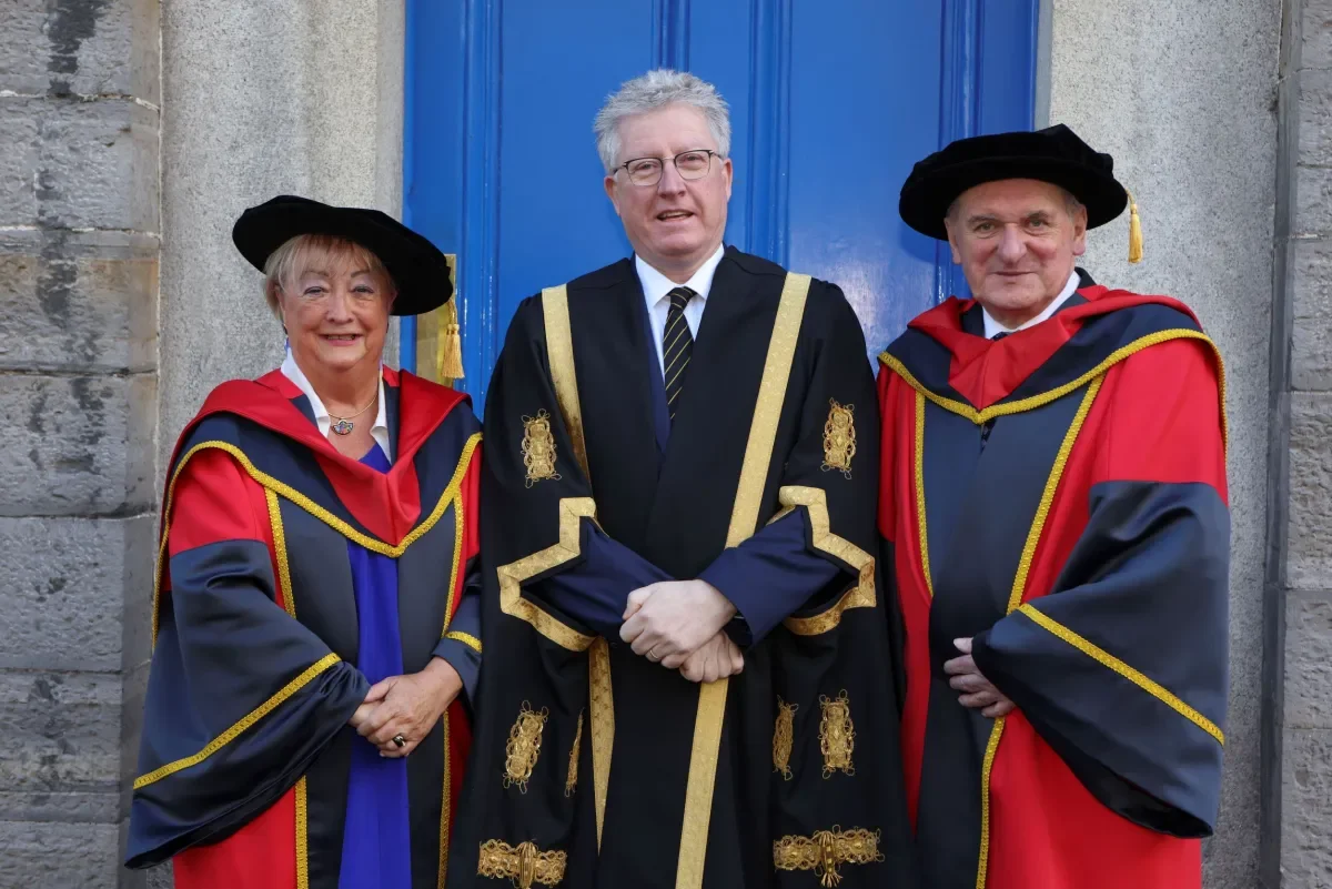Prof Monica McWilliams, Prof Daire Keogh and Bertie Ahern