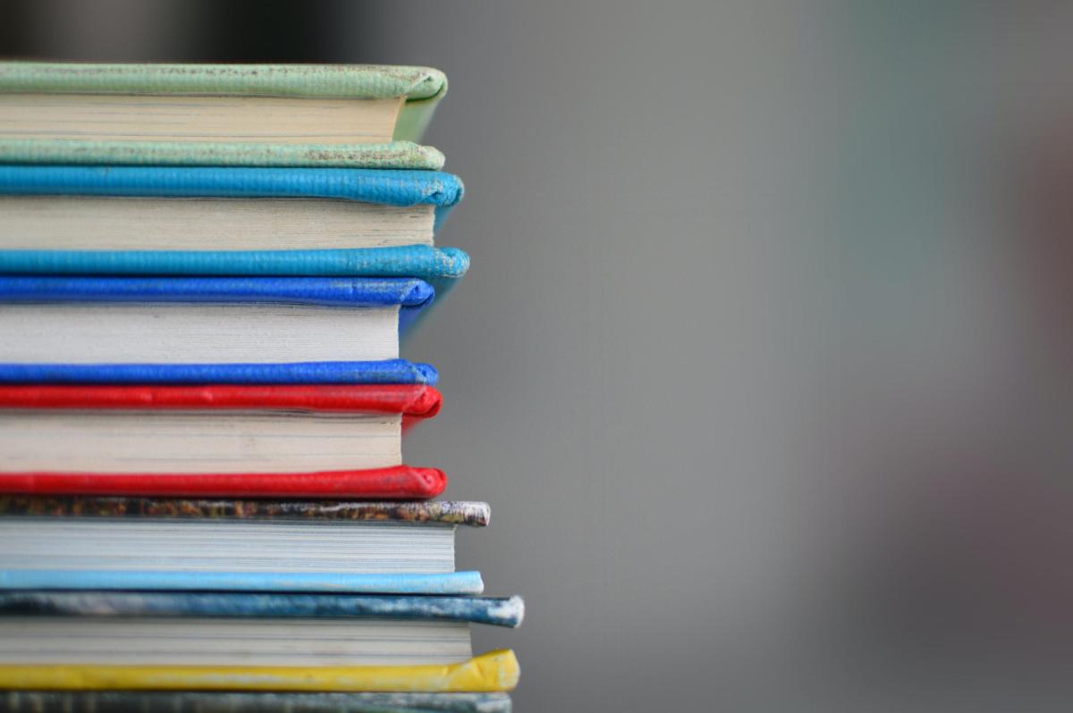 A stack of books