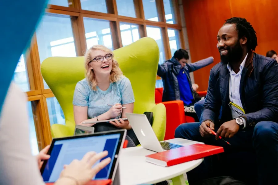 Students talking