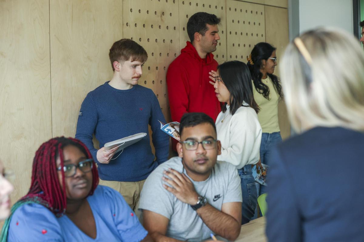 Students networking