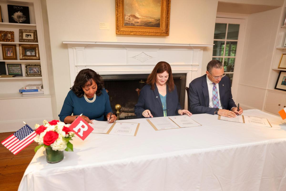 DCU Rutgers MOU signing