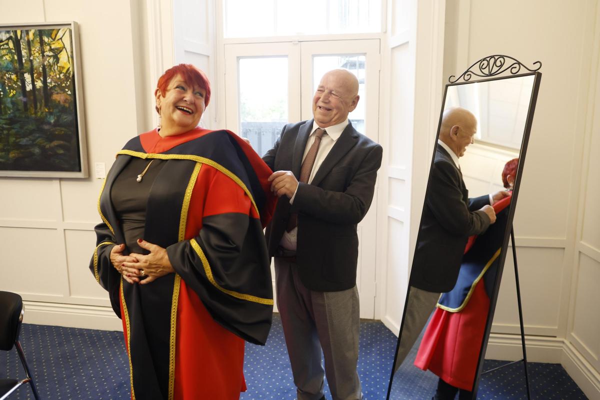 Pat Kavanagh Honorary Conferring - robing