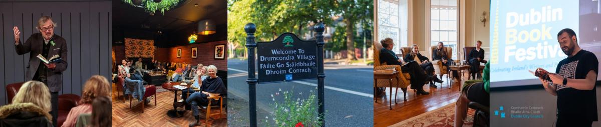 Banner - Selection of images from previous DCU literary events