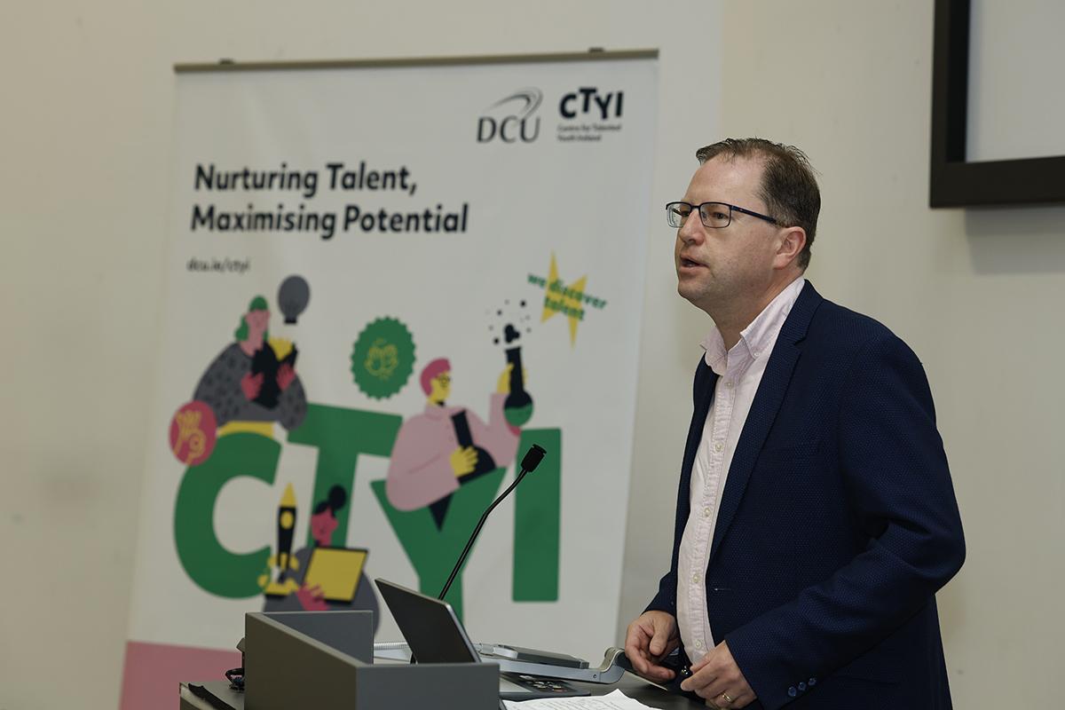 James Lawless TD, Minister for Further and Higher Education, Research, Innovation and Science, at the CTYI awards ceremony