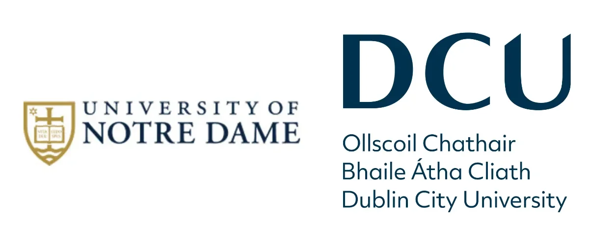 University of Notre Dame and Dublin City University logos