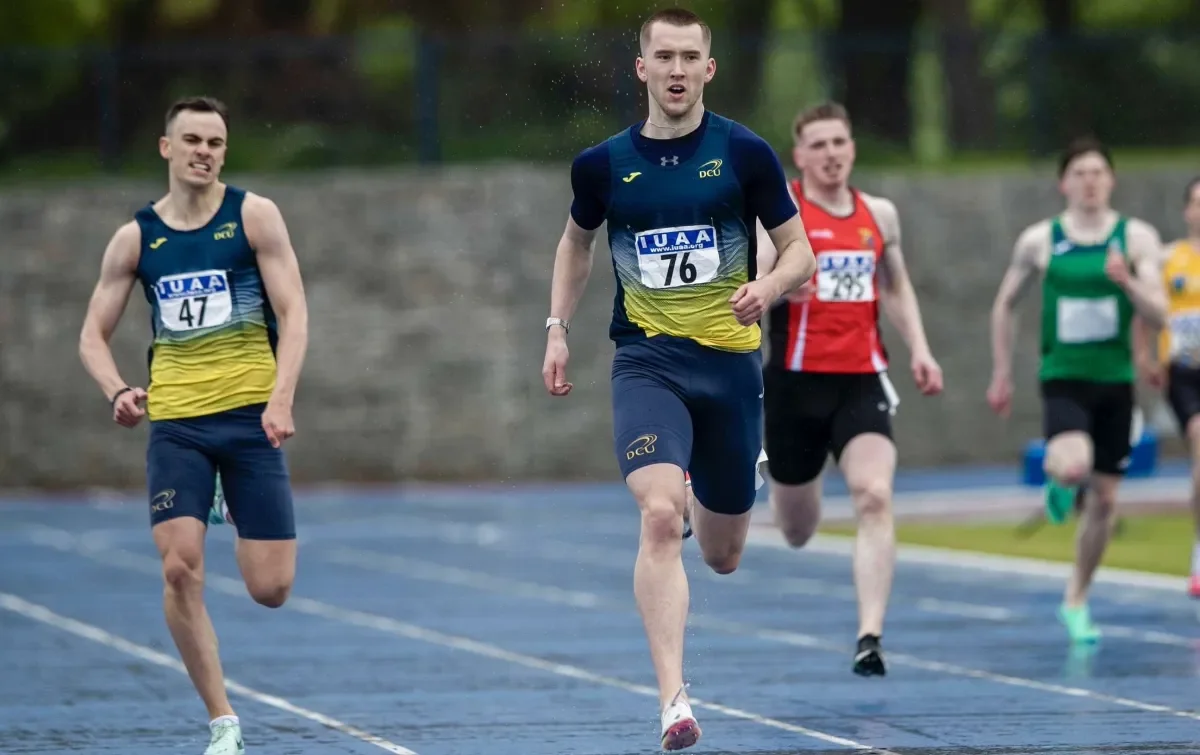 DCU Sport Athlete Jack Raftery winning IUAA championships 2023