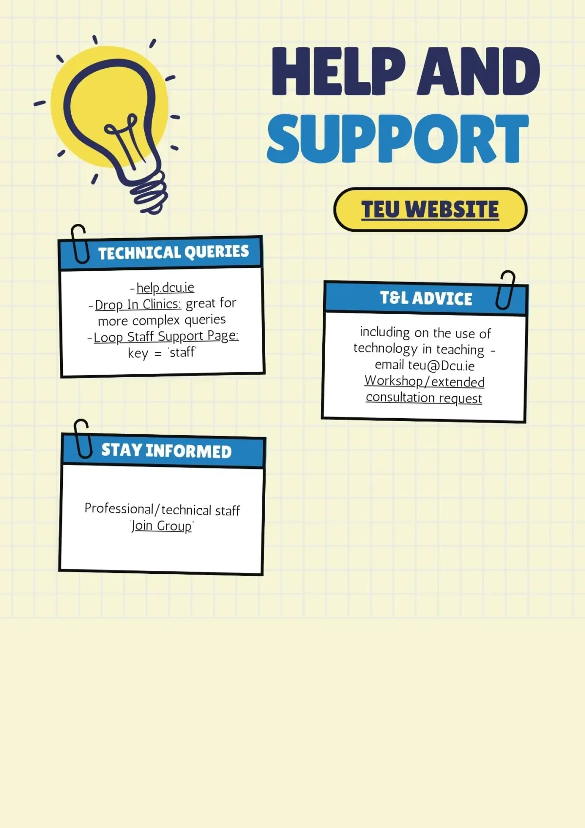 test help info