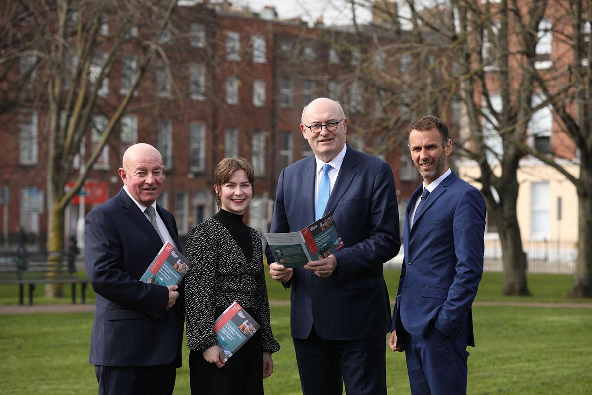 (L-R): Former NCFB Advisory Board Chairperson Paul Keogh, Researcher Keeva Farrelly, Former European Union Trade Commissioner Phil Hogan, and NCFB Director Dr Eric Clinton.