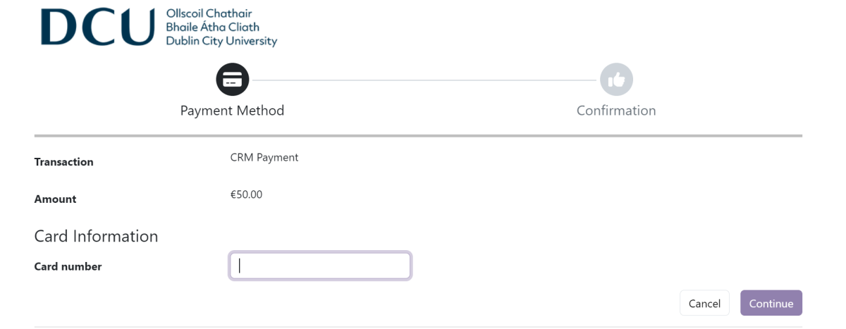 Payment details