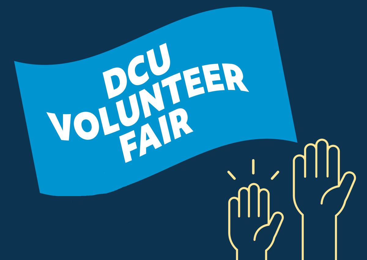 A logo of the Volunteer Fair