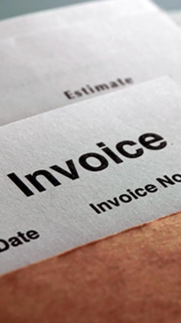 Photo of invoice