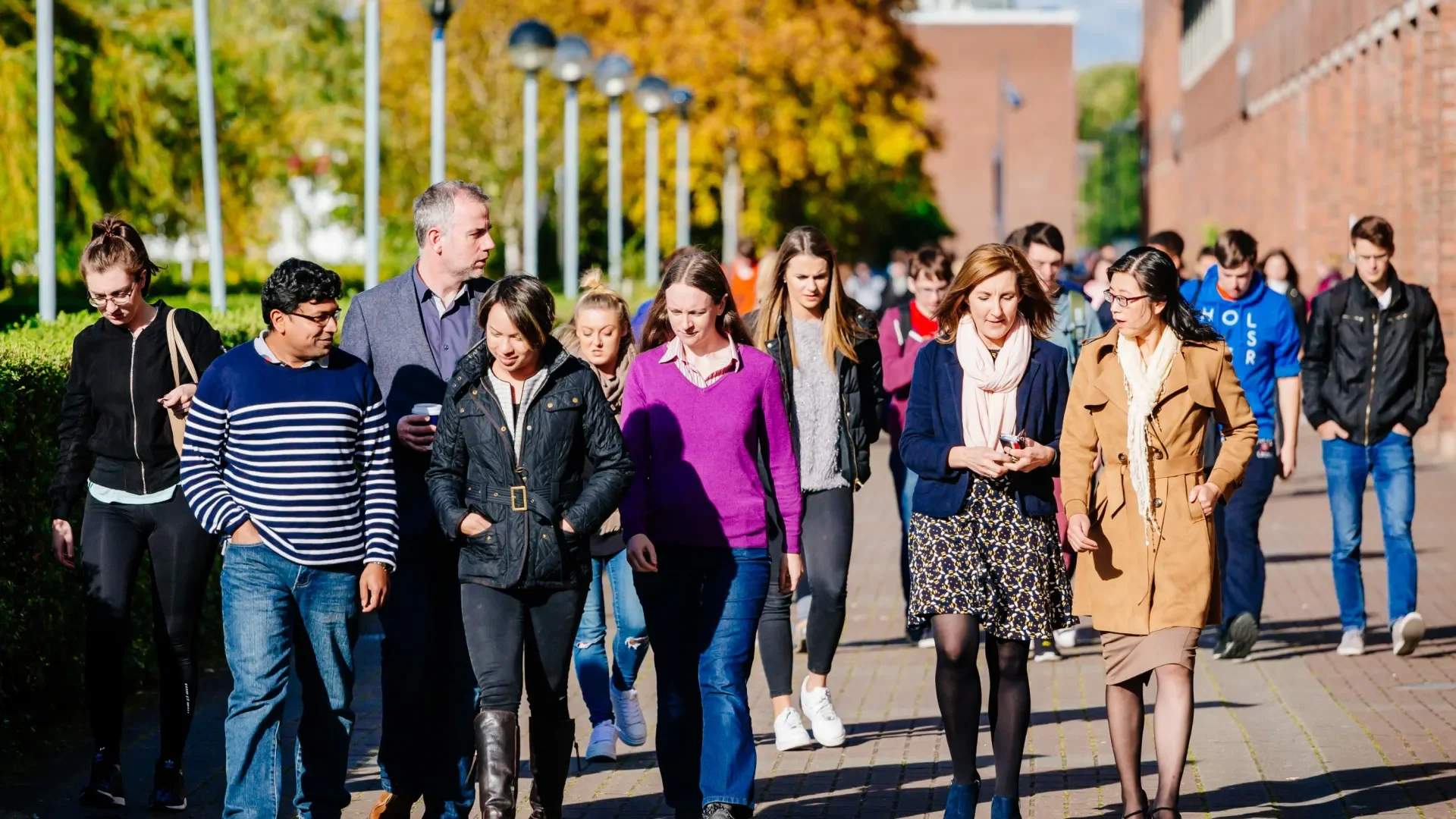 Group of people on campus