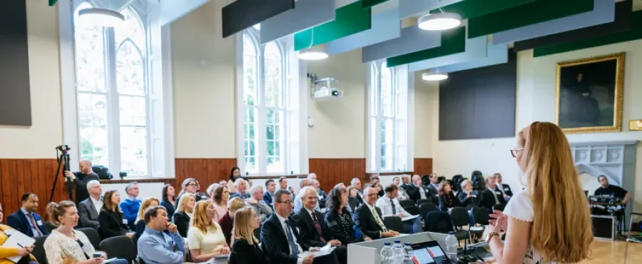 Dr Catherine Faherty presents research to family business audience at DCU All Hallows Campus