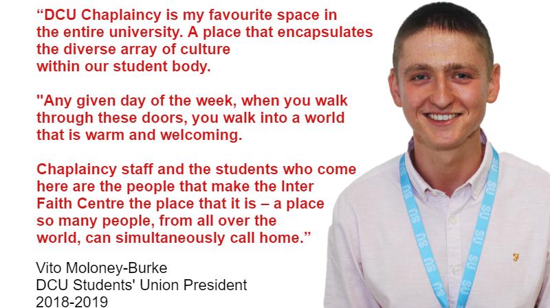 Vito Moloney-Burke, outgoing president of DCU Students' Union