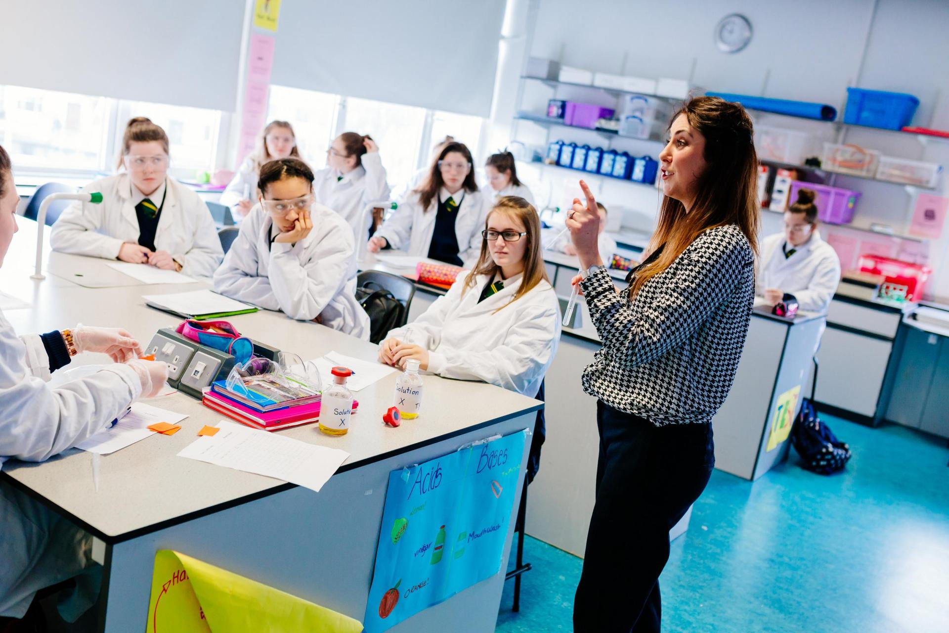 Local Students in a lab