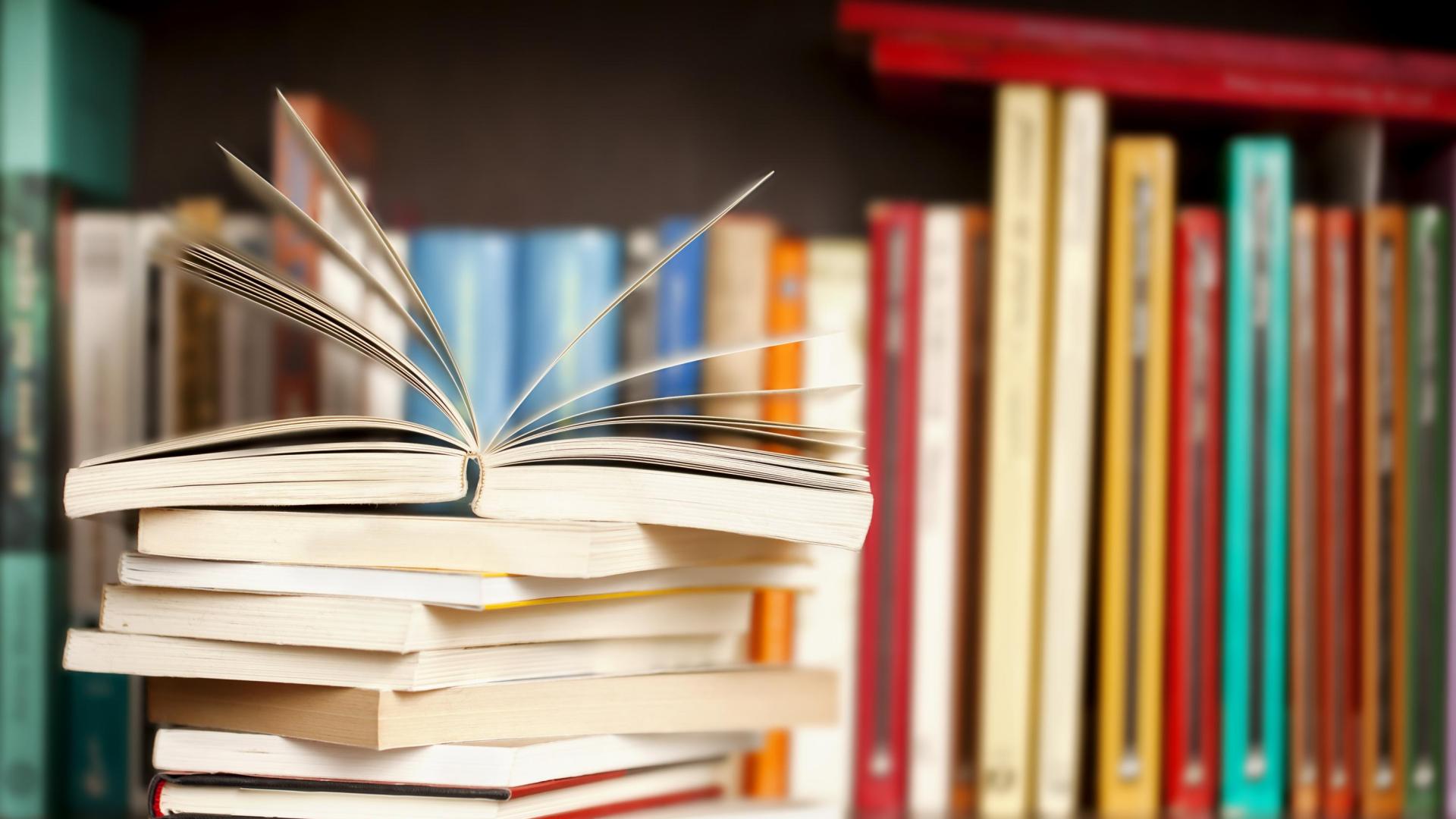 Open Book Library Stack