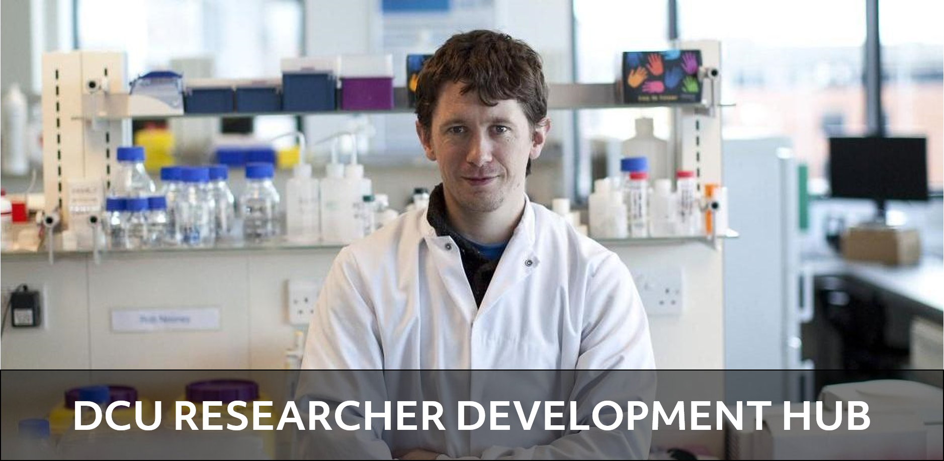 Male researcher in laboratory