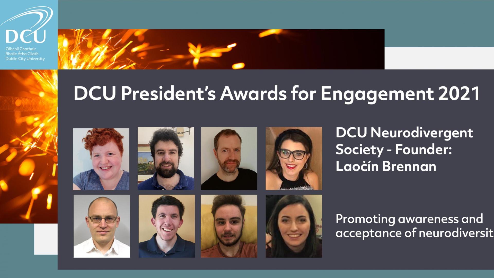 DCU President Awards - Engagement student winners