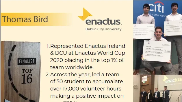 Poster DCU Presidents Awards for Engagement 2021