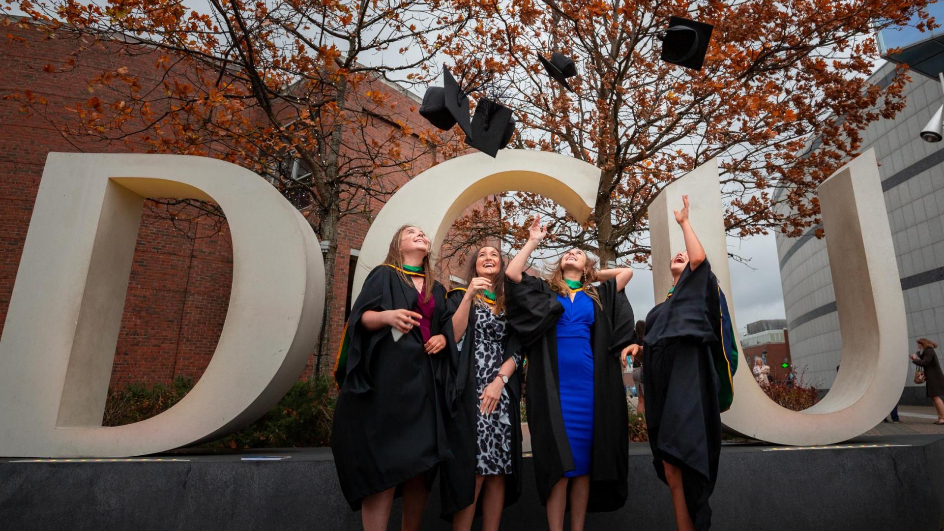 Graduation at DCU letters