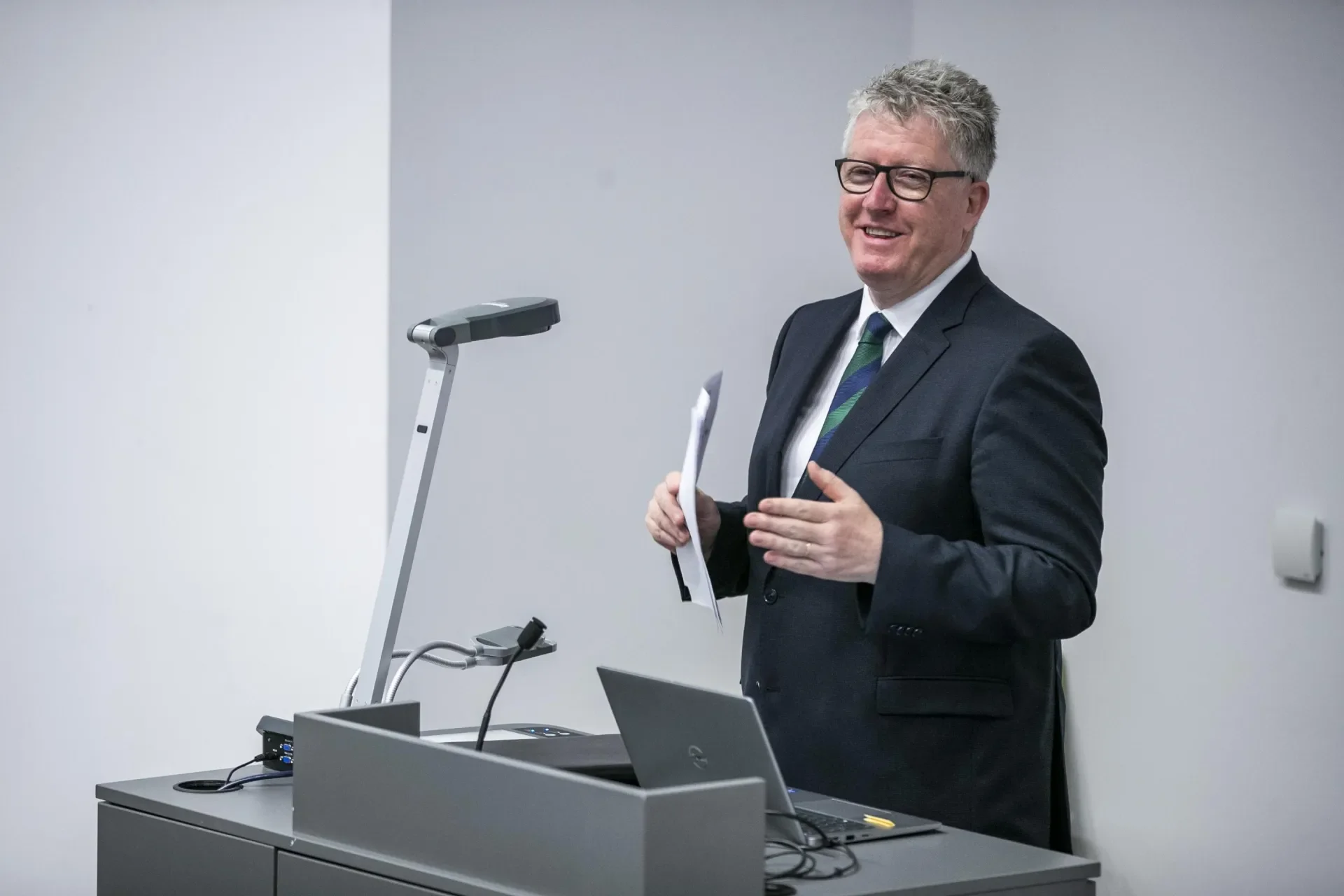 DCU president speaking
