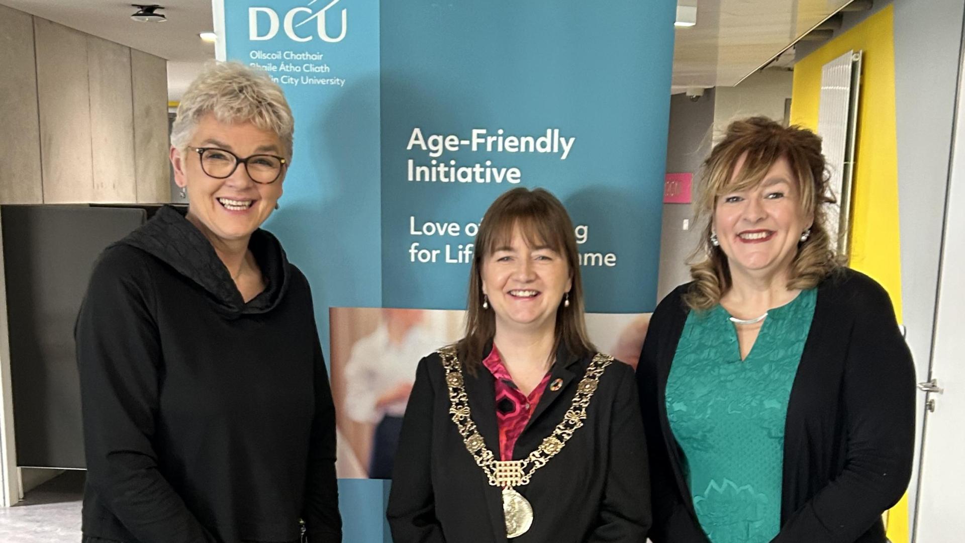 Lord Mayor of Dublin with Claire Bohan and Christine O'Kelly
