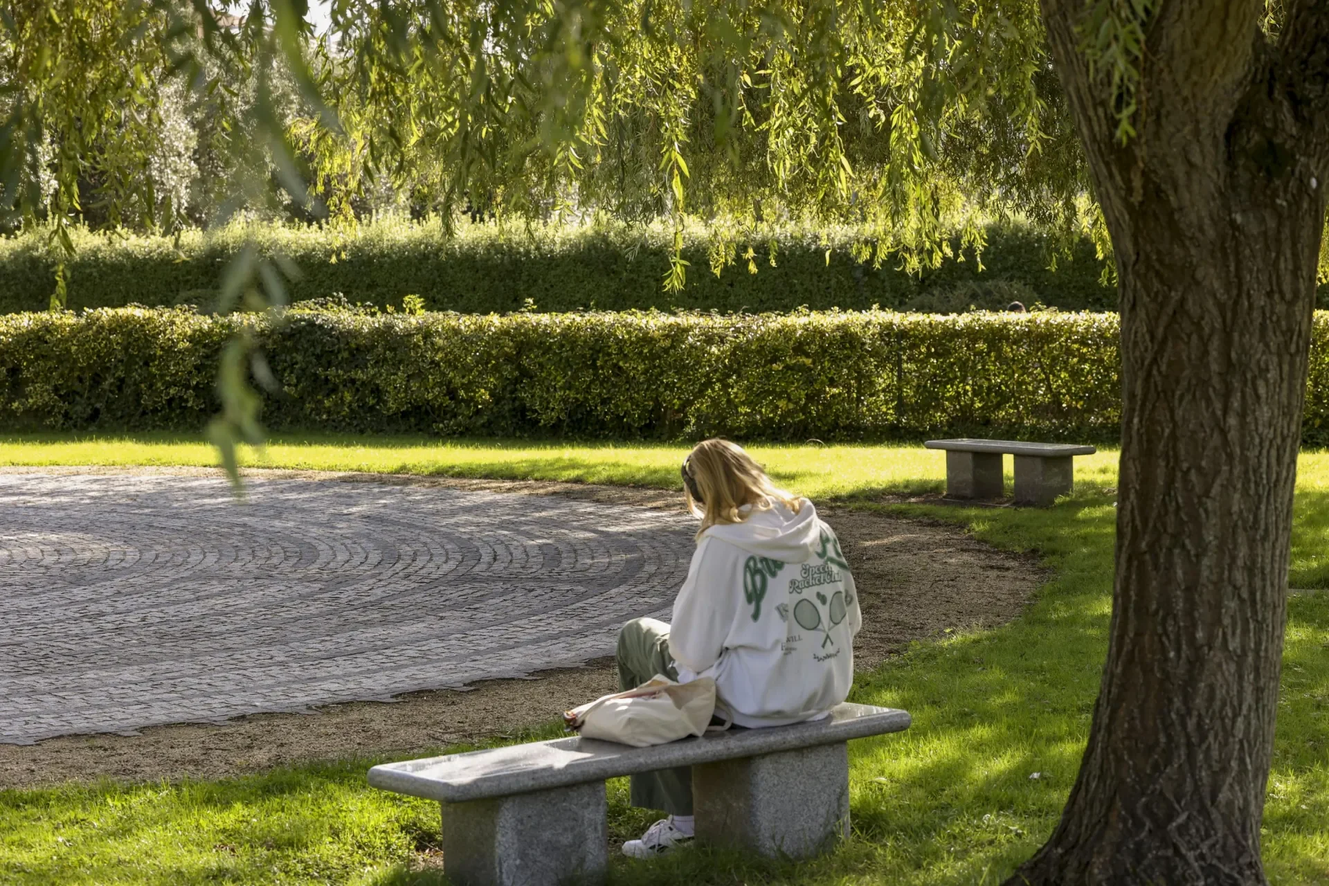 Right in the centre of the Glasnevin campus you’ll find a calming space deliberately designed to help students and staff feel more tranquil.