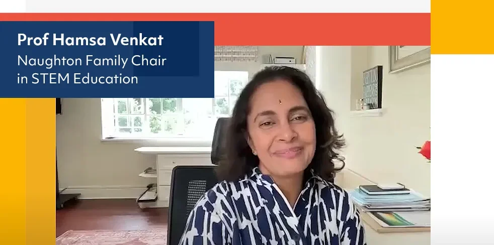 Professor Hamsa Venkat in conversation with Claire O'Connell