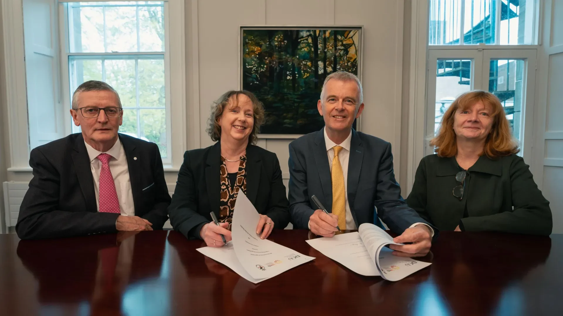 Martin O'Brien, Prof Lisa Looney, David McDonnell and Sadie Ward McDermott