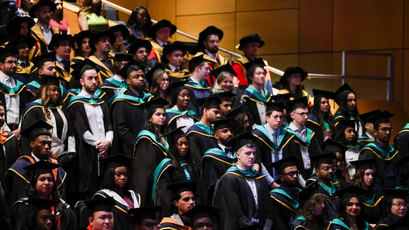 Graduates celebrate during DCU Spring Graduation 2025. Pic: Kyran O’Brien/DCU