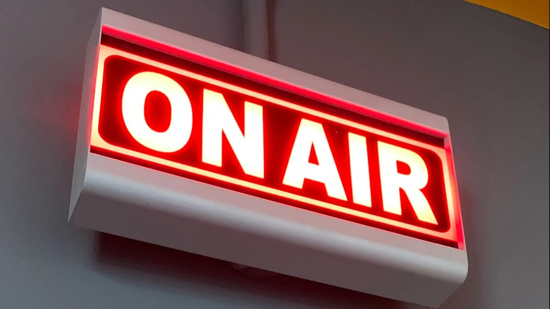 On Air studio sign