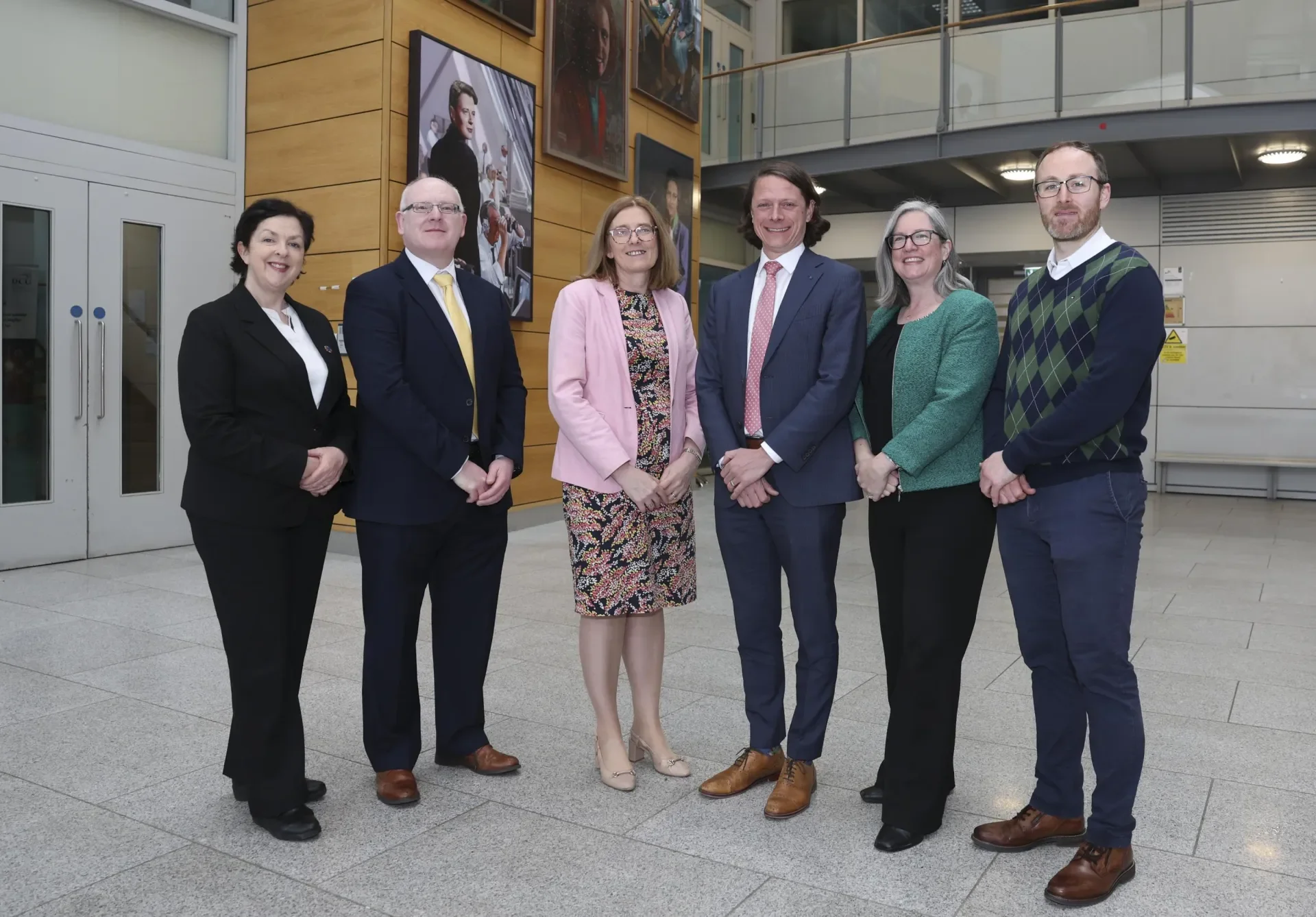 Shows Fiona Regan and Blanaid White with NSAI leadership