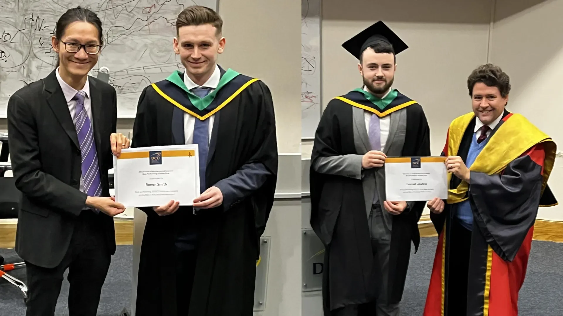 Dr. Ryan Kwok Chuen Wong and Ronan Smith; Emmet Lawless and Prof. John Appleby