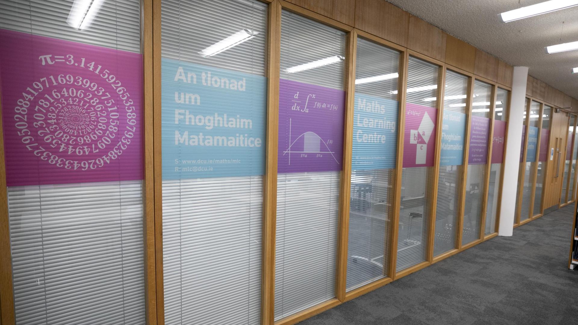 Maths Learning Centre signage