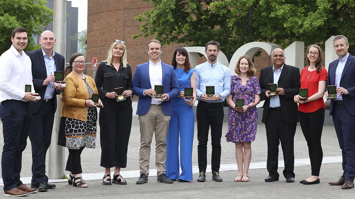 The 2023 President’s Awards for Research and Impact were presented to recipients from across the university who have been involved in ground-breaking research in areas ranging from revolutionary laser technology to in depth research of online misogyny.
