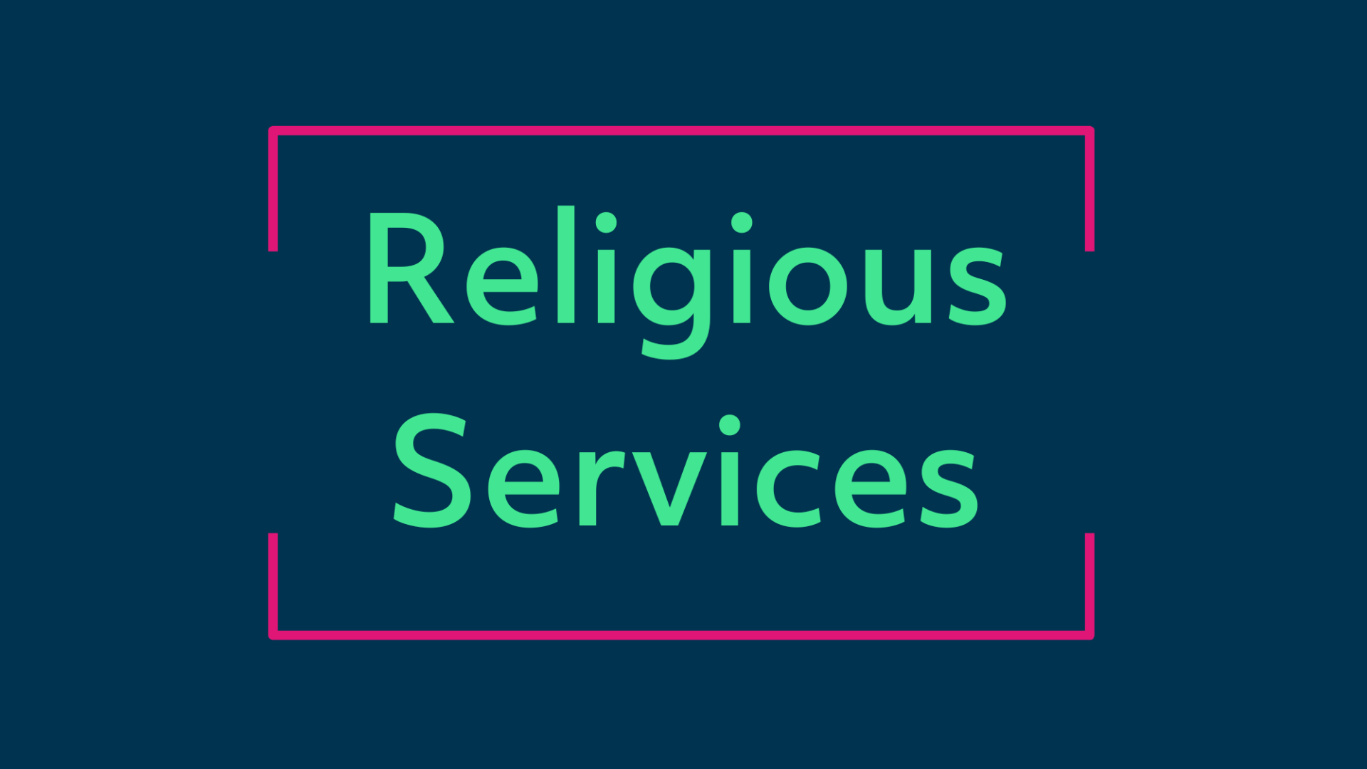 Religious Services