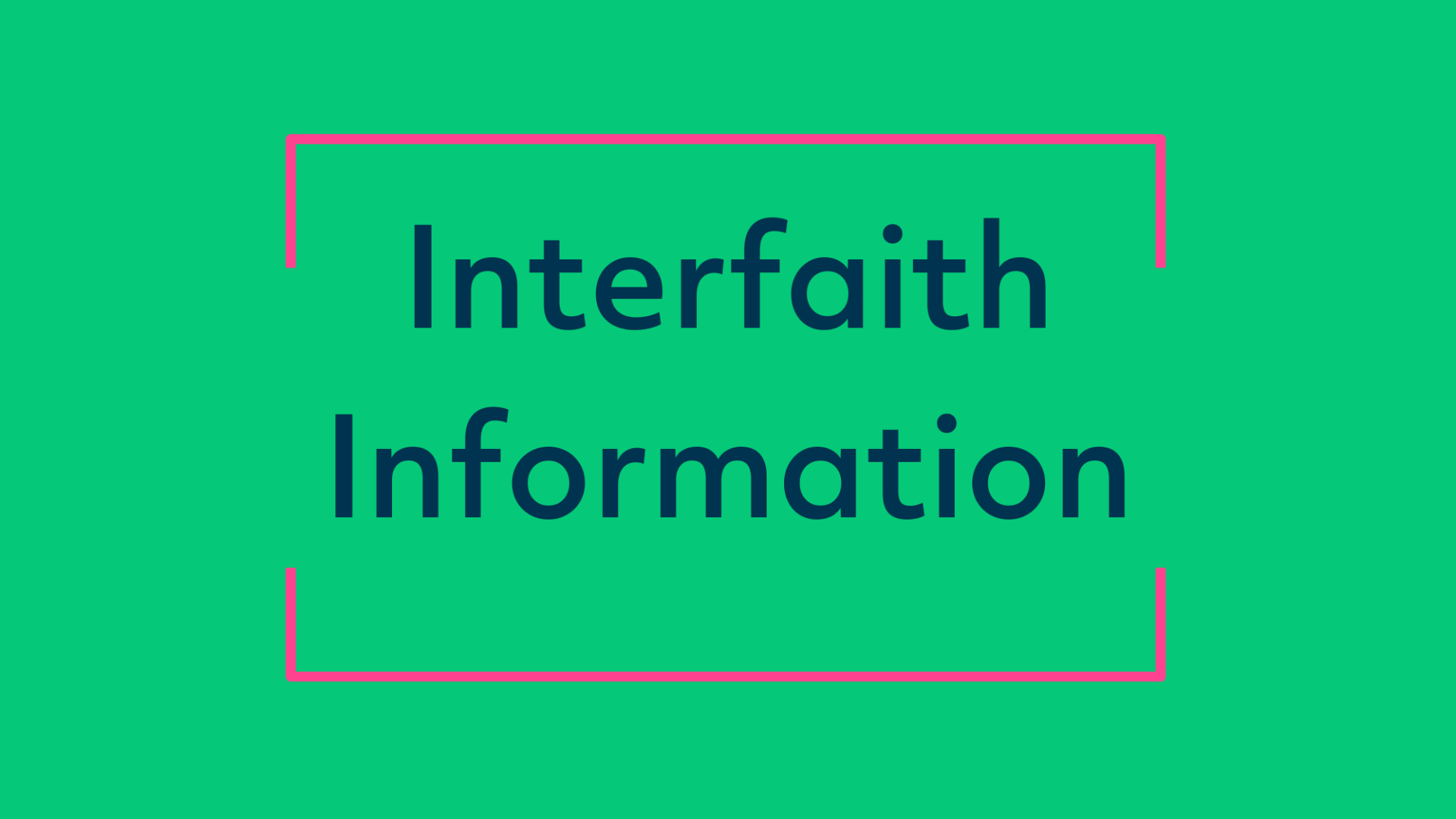 Interfaith information 
