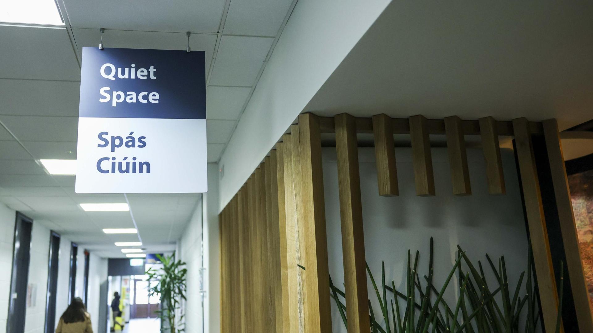 new Quiet Space in the Henry Grattan building on the university’s Glasnevin campus.