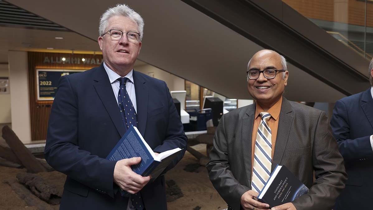 DCU President Professor Daire Keogh with His Excellency Akhilesh Mishra, Indian Ambassador to Ireland