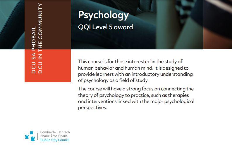 Psychology course starts in February 2022