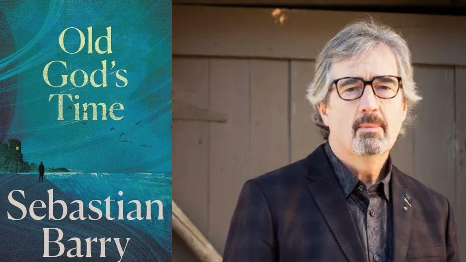 Sebastian Barry and his book cover