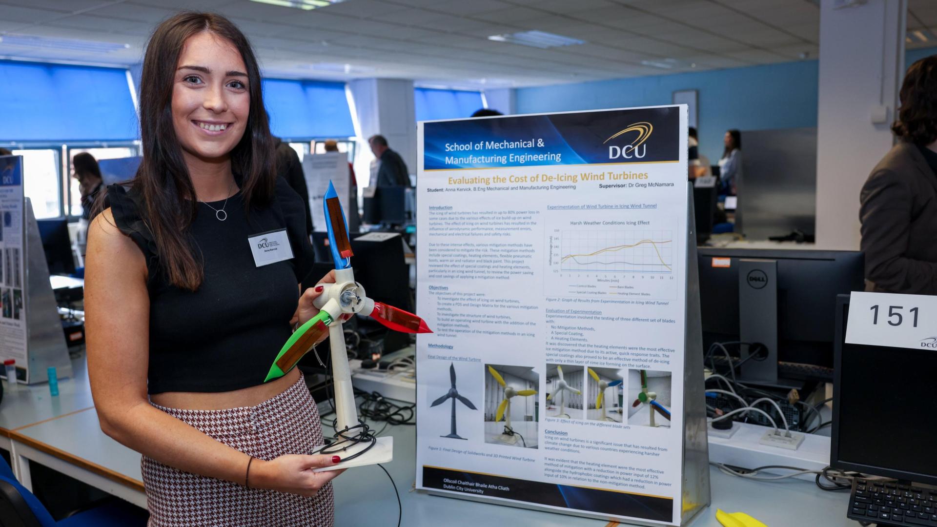 Student holds final year project