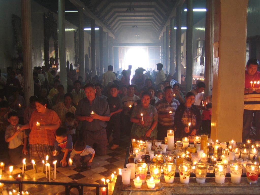 Prayer and candles