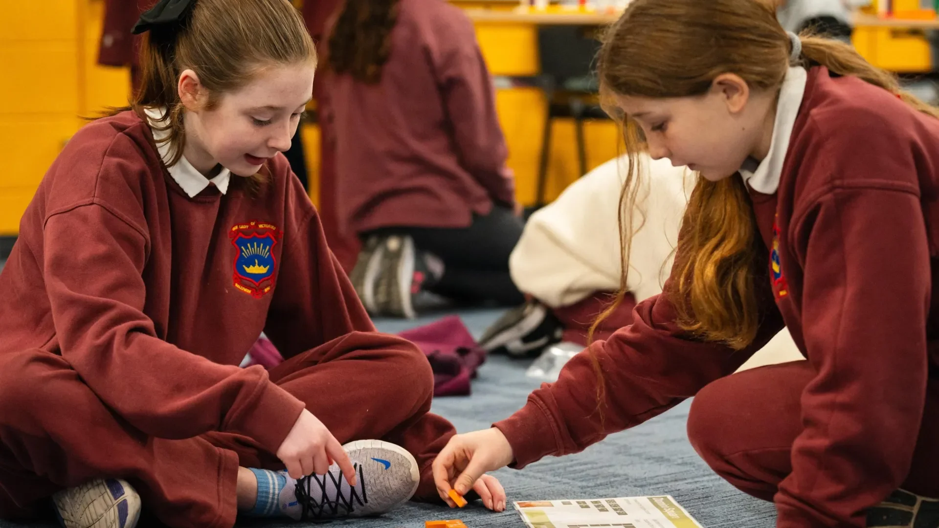 Science week - primary school pupils working on maths