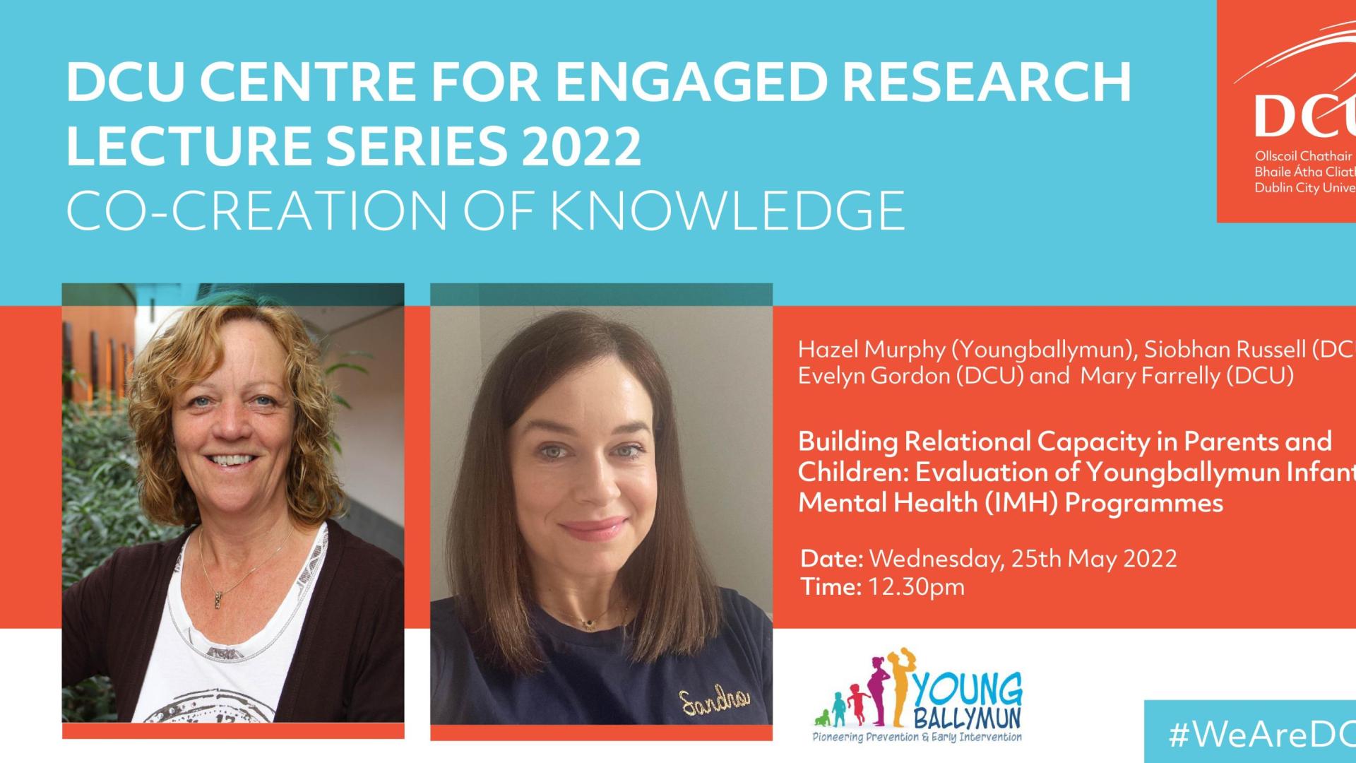 Graphic for the DCU CER event on Wednesday, 25th May