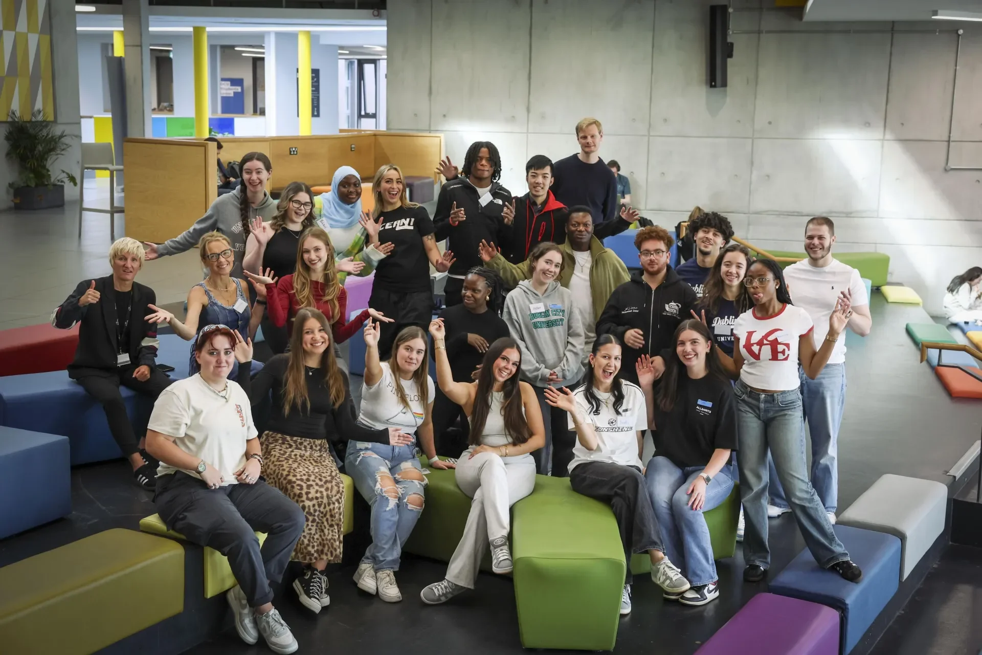 Student ambassadors in the U building