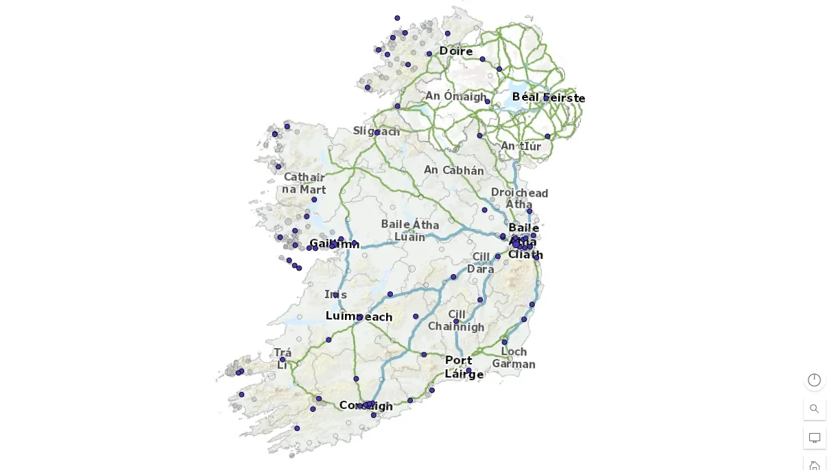 Every Gaelcholáiste, Unit and post-primary school