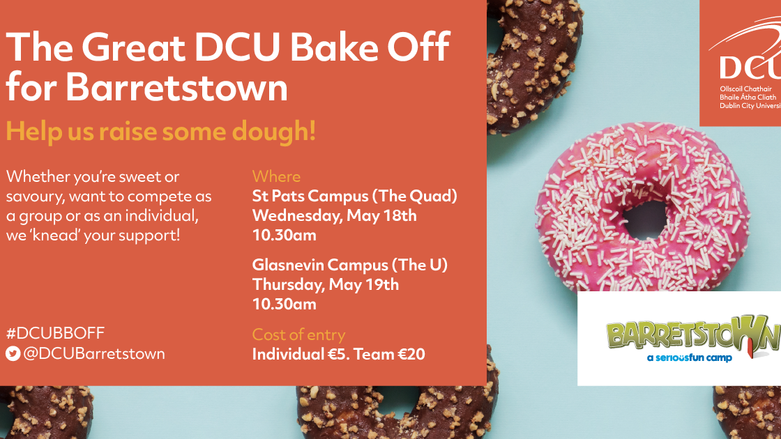 DCU Barretstown bake off
