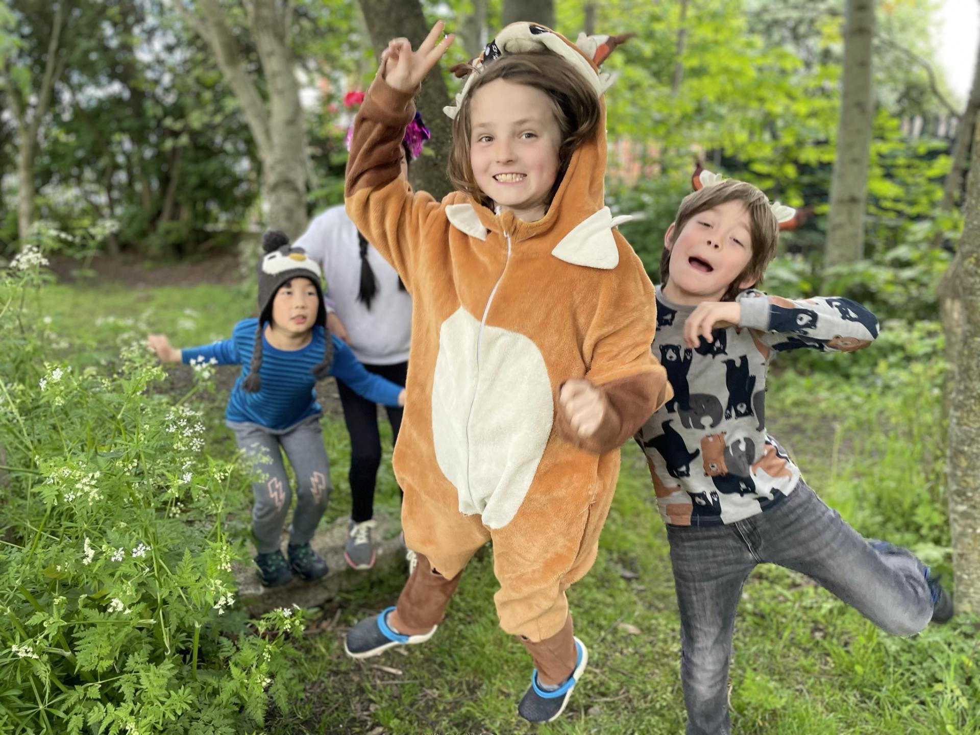 Children celebrating the launch of Wild Neighbourhood, which takes place on Saturday, June 10th from 1pm – 5pm on DCU All Hallows campus